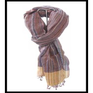 Etole rayée en coton et viscose - Etole indienne