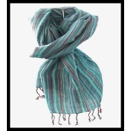 Etole rayée en coton et viscose - Etole indienne