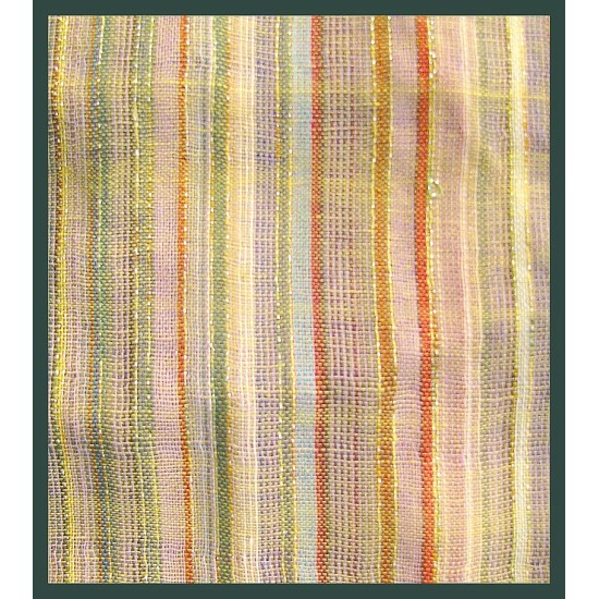 Stole striped in cotton and viscose - Indian stole (COTVIS-16MIT-14) Stole striped in cotton and viscose - Indian stole,Coton-Viscose stoles