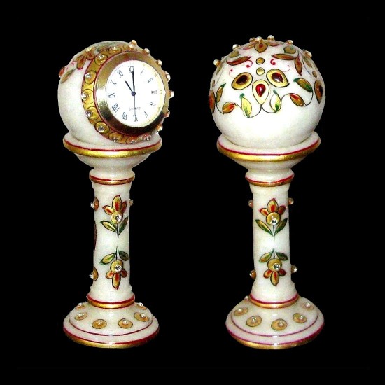 Indian Marble Clock, Marble clock or Pendulettes