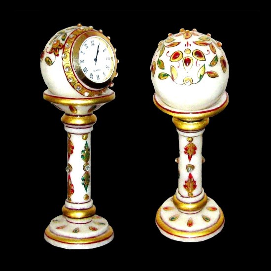 Indian Marble Clock, Marble clock or Pendulettes
