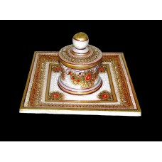 Indian Crafts - Box + Marble Plate Indian Crafts - Box + Marble Plate