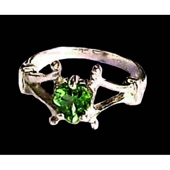 Indian silver jewellery - Indian Peridot Ring,Indian rings