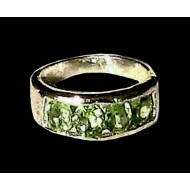 Bague Péridot - Bague indienne en argent - Bijoux Inde