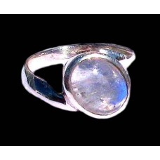 Bague indienne argent et Pierre de Lune - Bijoux indiens Bague indienne argent et Pierre de Lune - Bijoux indiens