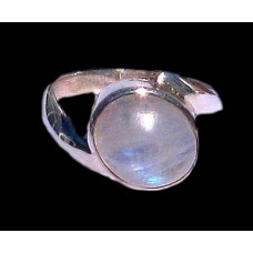 Bague indienne argent et Pierre de Lune - Bijoux indiens Bague indienne argent et Pierre de Lune - Bijoux indiens