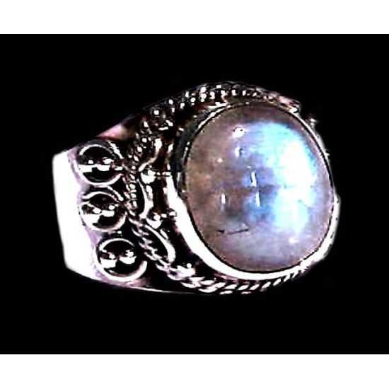 Indian silver jewellery - Indian Labradorite Ring,Silver mens rings