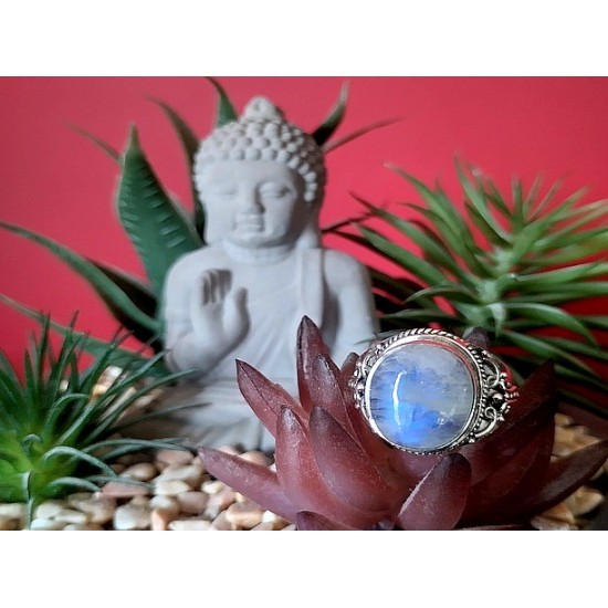 Indian silver jewellery - Indian Labradorite Ring,Indian Rings
