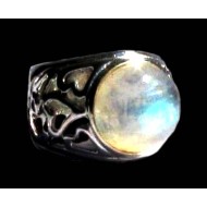 India jewelry - Indian silver ring and Labradorite