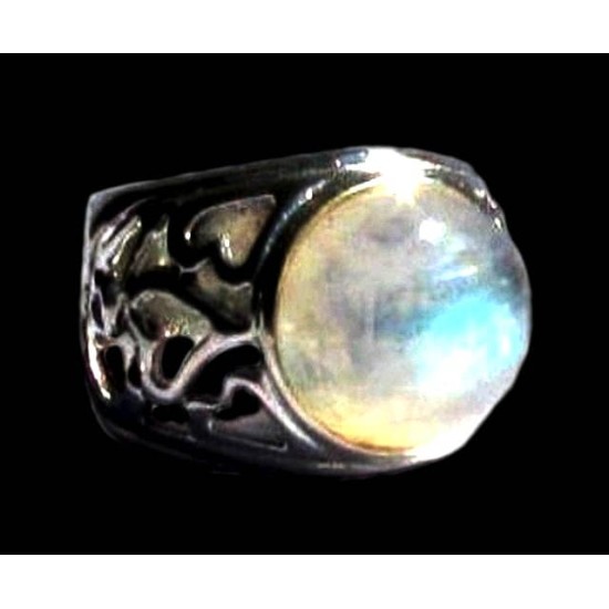 Indian silver and labradorite ring - women jewelry india