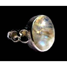 Bijoux inde - Bague indienne argent et Pierre de Lune