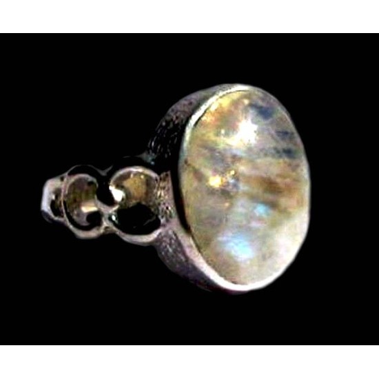 Indian silver and Labradorite ring - Indian jewelry, Indian rings