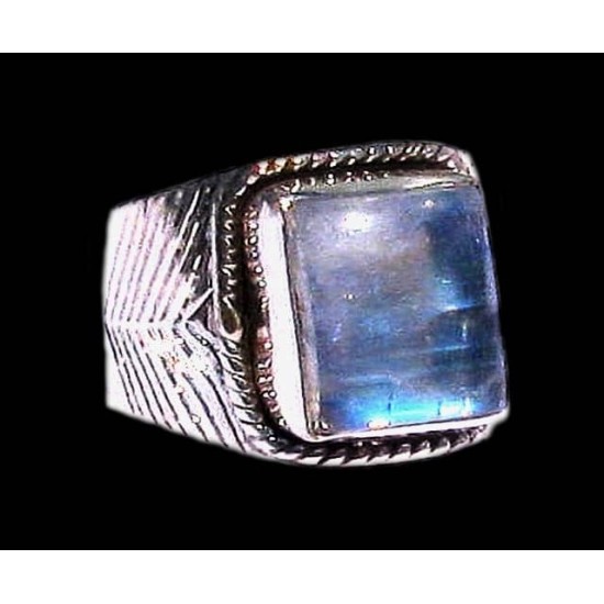 Indian silver jewellery - Indian Labradorite Ring,Silver mens rings