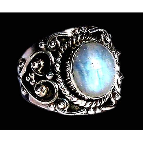 Indian silver jewellery - Indian Labradorite Ring,Silver Mens jewellery