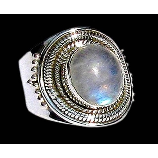 Indian silver jewellery - Indian Labradorite Ring,Silver Mens jewellery