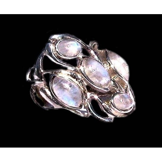 Indian silver jewellery - Indian Labradorite Ring,Indian Rings