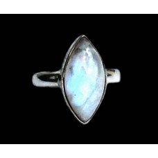 Bague indienne argent et Pierre de Lune - Bijoux indiens Bague indienne argent et Pierre de Lune - Bijoux indiens