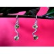 Indian silver and Peridot earrings - Jewelry India