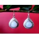 Boucles d Oreilles indiennes Pierre de Lune - Bijoux Inde,Boucles d Oreilles indiennes