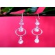 Boucles d Oreilles indiennes Pierre de Lune - Bijoux Inde,Boucles d Oreilles indiennes