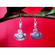 Boucles d Oreilles indiennes Pierre de Lune - Bijoux Inde,Boucles d Oreilles indiennes