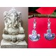 Indian silver jewellery - Indian Labradorite Earrings,Indian Earrings