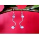 Boucles d Oreilles indiennes Pierre de Lune - Bijoux Inde,Boucles d Oreilles indiennes