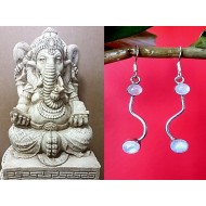 Indian silver jewellery - Indian Labradorite Earrings