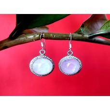 Boucles d'Oreilles indiennes Pierre de Lune - Bijoux Inde Boucles d'Oreilles indiennes Pierre de Lune - Bijoux Inde