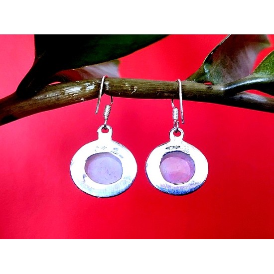 Indian silver jewellery - Indian Labradorite Earrings,Indian Earrings