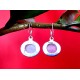 Boucles d Oreilles indiennes Pierre de Lune - Bijoux Inde,Boucles d Oreilles indiennes