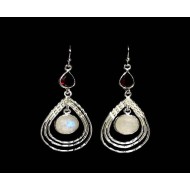 Indian silver jewellery - Indian Labradorite Earrings