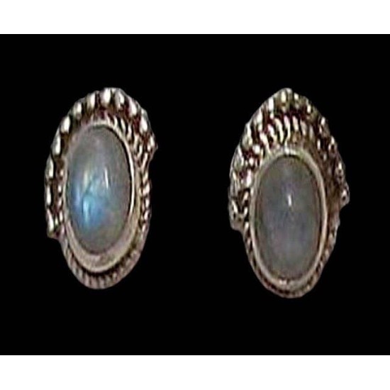 Indian silver jewellery - Indian Labradorite Earrings,Indian Earrings