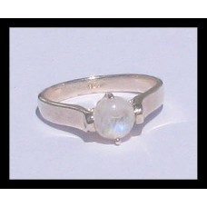 Bague indienne argent et Pierre de Lune - Bijoux indiens Bague indienne argent et Pierre de Lune - Bijoux indiens