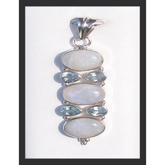 Indian silver jewellery - Indian Labradorite Pendant,Indian Pendants