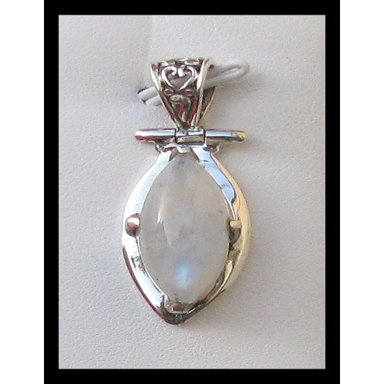 Indian silver jewellery - Indian Labradorite Pendant,Indian Pendants