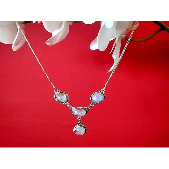 India silver jewellery - Indian Labradorite Necklace,Indian Neckless
