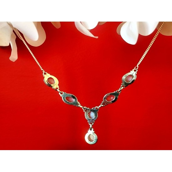 India silver jewellery - Indian Labradorite Necklace,Indian Neckless