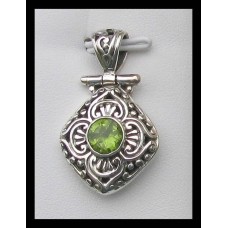 Pendentif Péridot - Pendentif indien en argent - Bijoux Inde Pendentif Péridot - Pendentif indien en argent - Bijoux Inde