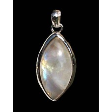 Pendentif indien argent et Pierre de Lune - Bijoux indiens Pendentif indien argent et Pierre de Lune - Bijoux indiens