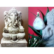 Silver Indian Pendant and Labradorite - Indian Jewelry