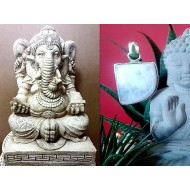 Pendentif indien argent et Pierre de Lune - Bijoux indiens