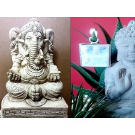 Pendentif indien argent et Pierre de Lune - Bijoux indiens