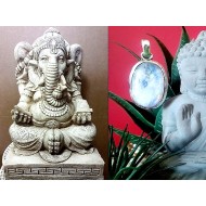 Silver Indian Pendant and Labradorite - Indian Jewelry