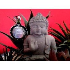 Pendentif indien argent et Pierre de Lune - Bijoux indiens Pendentif indien argent et Pierre de Lune - Bijoux indiens