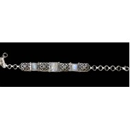 Indian silver jewellery - Indian Labradorite Bracelet