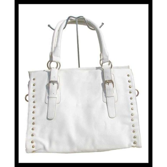 Ladies handbag - Handbag White light color,White-Beige hand bags