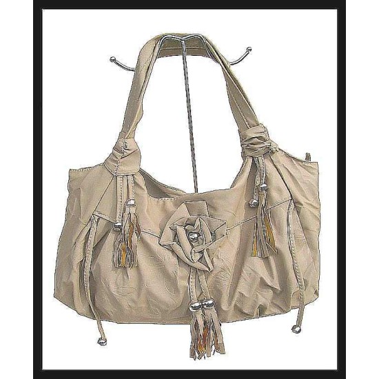 Sac à main femme - sac à main Beige fonce, Sacs Blanc-Beige