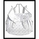 Ladies handbag - Handbag White light color,White-Beige hand bags
