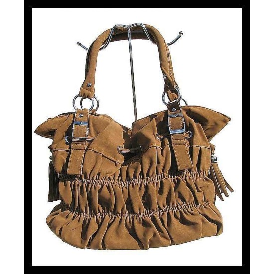 Ladies Handbag - Handbag Caramel, Brown hand bags